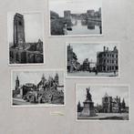 5 mooie oude postkaarten van Tournai, Ophalen of Verzenden