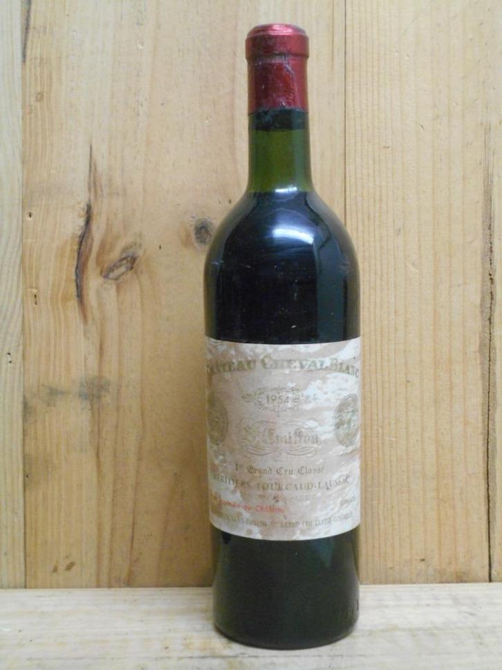 RARISSIME, CHATEAU CHEVAL BLANC 1954, Verzamelen, Wijnen, Zo goed als nieuw, Rode wijn, Ophalen of Verzenden