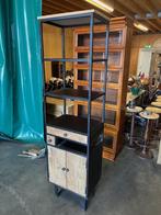 Zeer fraaie Industriele Kast/Vitrinekast, Huis en Inrichting, Zo goed als nieuw, Industrieel/Vintage, Metaal, 150 tot 200 cm
