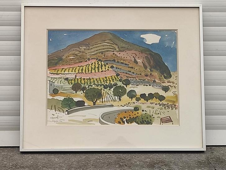 aquarelle signe gustave camus, Antiquités & Art, Art | Peinture | Classique, Enlèvement ou Envoi