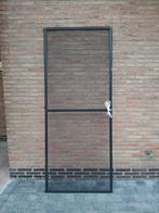 Aluminium zwarte vliegendeur, Enlèvement, Comme neuf