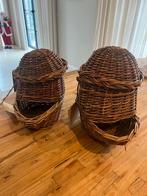 Rieten aardappel- of uienmandjes 2 stuks, Ophalen, Mand, Zo goed als nieuw, Riet