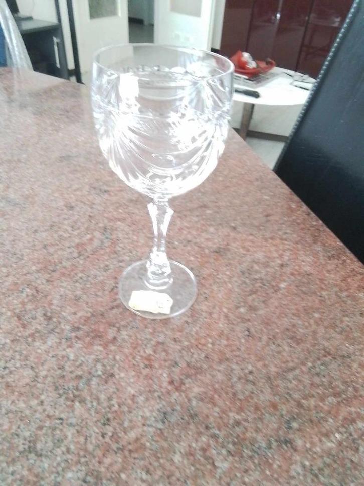 kristallen Prachtige handgeslepen Wijnglazen, Verzamelen, Glas en Drinkglazen, Nieuw, Overige typen, Ophalen