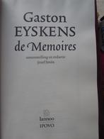 Mémoires de Gaston Eysken 1993, Comme neuf, Gaston Eyskens, Politique, Enlèvement ou Envoi