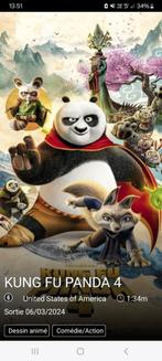 4 places de cinéma pour le film Kung fu panda Kinepolis, Tickets en Kaartjes