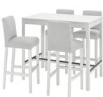 IKEA Bartafel EKEDALEN, wit, Huis en Inrichting, Tafels | Statafels, Ophalen, Zo goed als nieuw