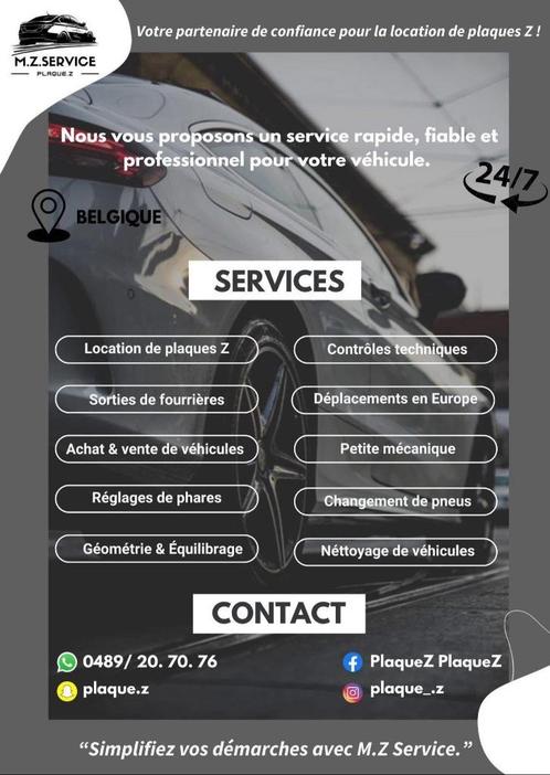 Plaque Z - Passage au contrôle technique…, Auto diversen, Auto-accessoires, Nieuw, Ophalen