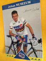 wielerkaart 1997 wk team mapei johan museeuw signe, Sport en Fitness, Verzenden, Zo goed als nieuw
