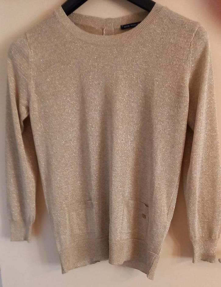 Truitje goudkleurig  River Woods maat S, Kleding | Dames, Truien en Vesten, Gedragen, Maat 38/40 (M), Overige kleuren, Ophalen of Verzenden