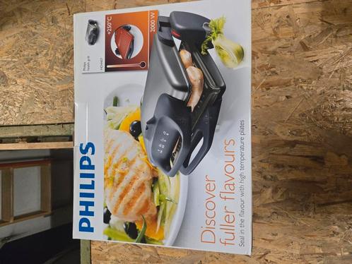 Philips HD4407/50 Gezondheidsgrill, Nieuw!, Elektronische apparatuur, Contactgrills, Nieuw, Uitneembare platen, Vaatmachinebestendige platen
