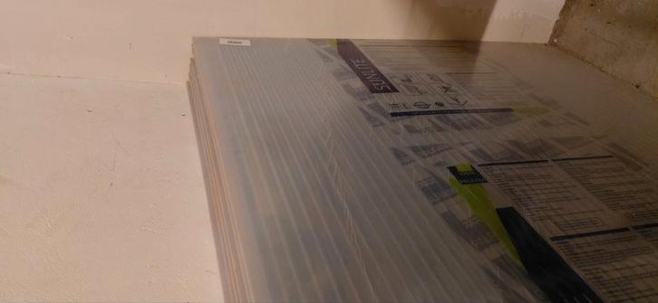 6 Sunlite meerwandige polycarbonaatplaten 400x105 16mm opaal, Doe-het-zelf en Bouw, Platen en Panelen, Nieuw, Ophalen