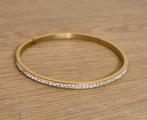 Gouden armband met steentjes., Verzenden, Zo goed als nieuw