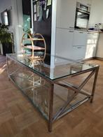 Table basse en verre avec structure en métal, Maison & Meubles, Enlèvement, Verre