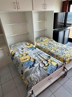 Bedkast met 2 enkele bedden + kolomkast, Huis en Inrichting, Slaapkamer | Bedden, Ophalen, Zo goed als nieuw