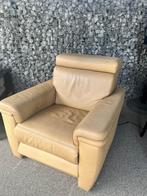 2 Luxe elektrische leren relaxzetel – topstaat – beige leder, Huis en Inrichting, Zetels | Zetels, Ophalen, Eenpersoons, Nieuw