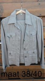 Linnen driekwartbroek + jasje maat 38/40 taupe, Kleding | Dames, Maat 38/40 (M), Kostuum of Pak, WE, Beige