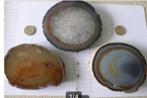 3 leuke dikke agaatschijven samen 15 euro !, Verzamelen, Mineralen en Fossielen, Ophalen of Verzenden