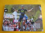 wielerkaart 2014 team movistar  alejandro valverde signe, Comme neuf, Envoi