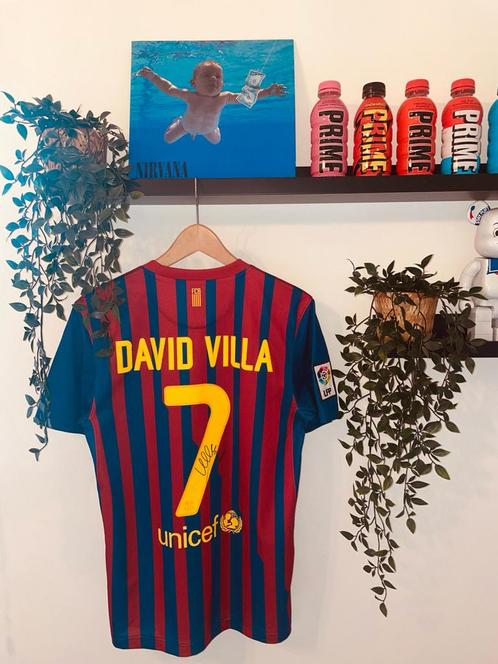 Authentic Barcelona 2011 shirt-Gesigneerd door David Villa, Verzamelen, Sportartikelen en Voetbal, Shirt, Ophalen of Verzenden