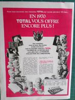 Total - produit pétrolier - publicité papier - 1970, Collections, Marques & Objets publicitaires, Autres types, Utilisé, Enlèvement ou Envoi