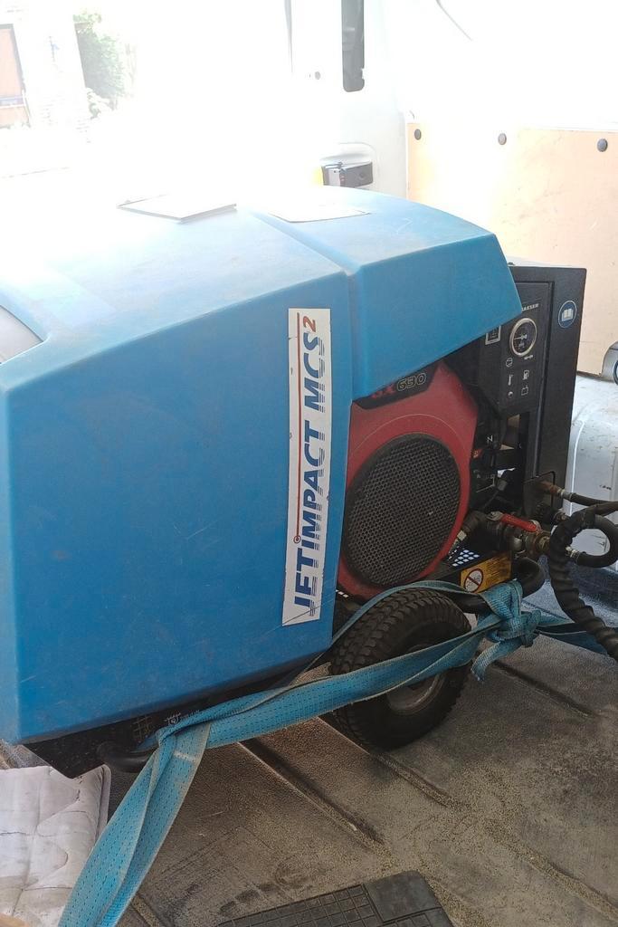 Zandstraalcompressor mobiel  compleet te koop, Doe-het-zelf en Bouw, Gereedschap | Overige machines, Zo goed als nieuw, Ophalen of Verzenden