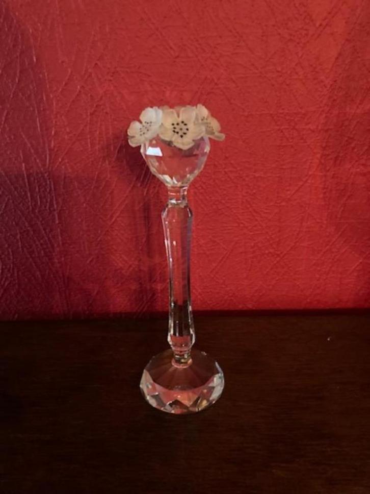 SWAROVSKI Kandelaar nooit gebruikt hoogte 19 cm, Verzamelen, Swarovski, Zo goed als nieuw, Huisaccessoire, Ophalen