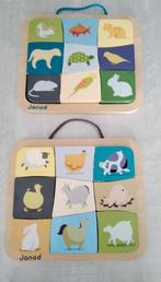 Janod 2 magnetische puzzels dieren  / speelgoed, Kinderen en Baby's, Speelgoed | Kinderpuzzels, Ophalen of Verzenden, 10 tot 50 stukjes