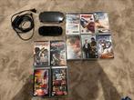 PSP met hardcase en spelletjes te koop, Games en Spelcomputers, Spelcomputers | Sony PSP, Ophalen, Gebruikt, PSP, Met games