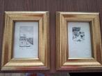 2 mooie etsen met kadertje van Pieter Colen  van '82, Antiek en Kunst, Ophalen of Verzenden