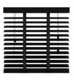 Store vénitien horiz bois massif noir Decosol NEUF 1mx2,20m, Convient à tout intérieur, 200 cm of meer, Zwart, Nieuw