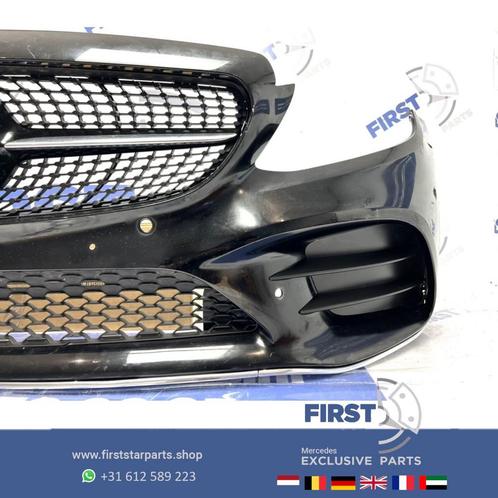 W205 C205 FACELIFT AMG VOORBUMPER + GT GRIL Mercedes C Klass, Autos : Pièces & Accessoires, Carrosserie & Tôlerie, Pare-chocs