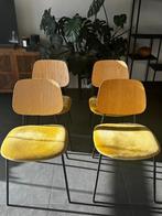 Okerkleurige fluwelen stoelen, Autres couleurs, Tissus, Enlèvement, Utilisé