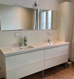 Badkamermeubels & 2 lavabo’s met kranen & spiegel, Gebruikt, Ophalen of Verzenden