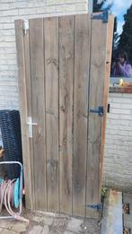 Dubbele houten deur, Tuin en Terras, Tuinpoorten, Gebruikt, Ophalen