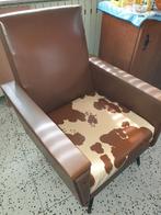 2 vintage fauteuils uit de jaren 60, Huis en Inrichting, Fauteuils, Overige materialen, Gebruikt, Minder dan 75 cm, Vintage années 60