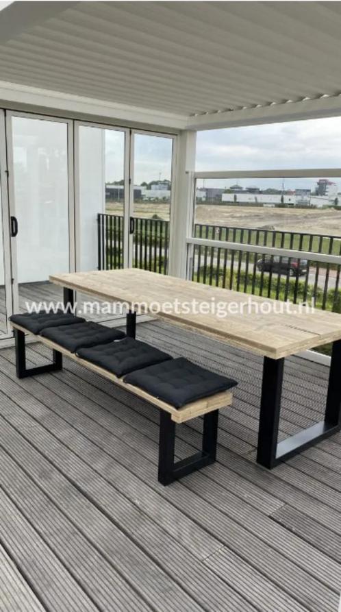 Steigerhout Tuintafel Urbino eettafel GRATIS Levering PROMO, Jardin & Terrasse, Tables de jardin, Neuf, Rectangulaire, Bois, Envoi