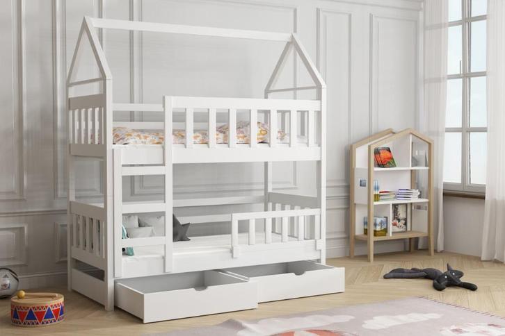 Stapelbed SUZY 160x75 of 180x75 matrassen, Kinderen en Baby's, Kinderkamer | Stapelbedden en Hoogslapers, Nieuw, Stapelbed, Verzenden