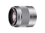 Sony E 50mm f/1.8 OSS - Zilver, Zo goed als nieuw, Standaardlens, Ophalen