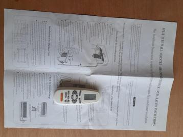 Airco split type, gratis beschikbaar voor biedingen