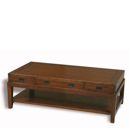 SALONTAFEL Eichholtz Military ENGLISH OAK 140x70x48 Flamant, Huis en Inrichting, Woonaccessoires | Overige, Zo goed als nieuw