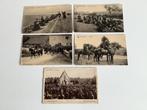 5 oude postkaarten Belgisch leger, Ophalen of Verzenden, Landmacht, Overige typen