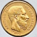 Munt 20 frank voor Leopold II 1870, Ophalen of Verzenden, Goud