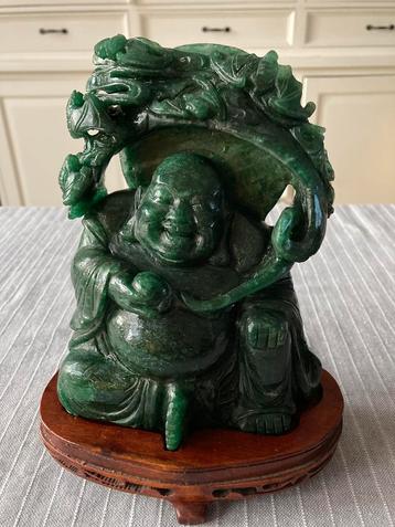 Boeddhabeeld groene jade