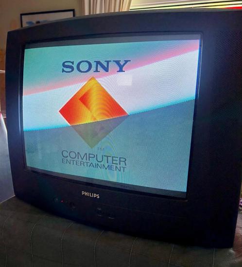 TV cathodique Philips pour rétrogaming+nouvelle telecommande, Audio, Tv en Foto, Vintage Televisies, Zo goed als nieuw, Philips