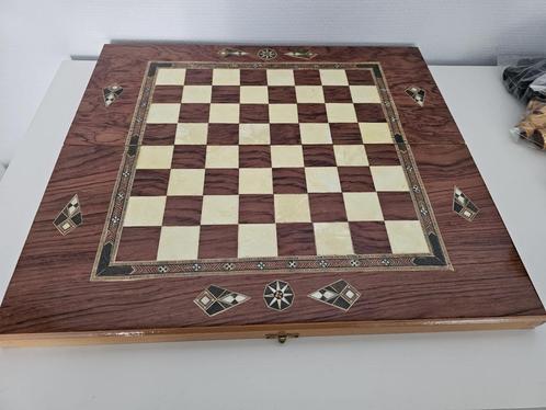 Schaak- en Backgammonset, Hobby en Vrije tijd, Gezelschapsspellen | Bordspellen, Nieuw, Een of twee spelers, Ophalen