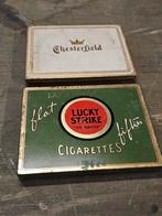WWII US Lucky Strike & Chesterfield tin, Verzamelen, Ophalen of Verzenden