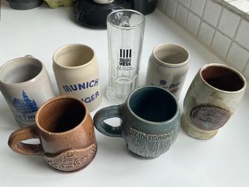 Gratis stenen bier pullen (bekers) beschikbaar voor biedingen