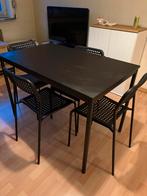 Tafel en stoelen, Huis en Inrichting, Tafels | Eettafels, Ophalen, Zo goed als nieuw