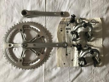 Racefiets crank + velgremmen. beschikbaar voor biedingen