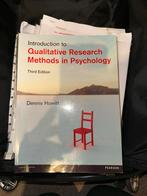 Qualitative Research Methods in Psychology, Livres, Livres scolaires, Comme neuf, Autres matières, Enlèvement, Dennis Howitt